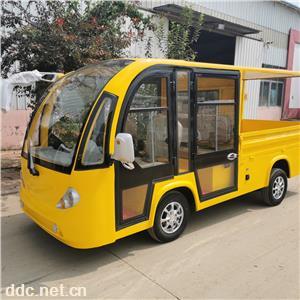  凯驰电瓶送餐车 箱式电动货运车 可加门和空调
